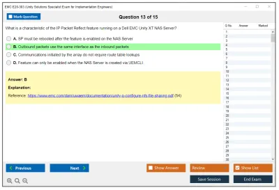 EMC E20-393 Unity Solutions Specialist Exam for Implementation Engineers Practice test exam simulator test engine exam Prep practice test questions answers Image 13