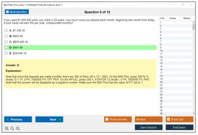 Test Prep CFA-Level-1 Chartered Financial Analyst Level 1 Practice test exam simulator test engine exam Prep practice test questions answers Image 6