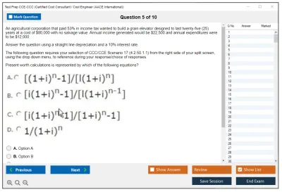 Test Prep CCE-CCC Certified Cost Consultant / Cost Engineer (AACE International) Practice test exam simulator test engine exam Prep practice test questions answers Image 5