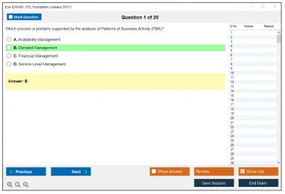 Exin EX0-001 ITIL Foundation (syllabus 2011) Practice test exam simulator test engine exam Prep practice test questions answers Image 1