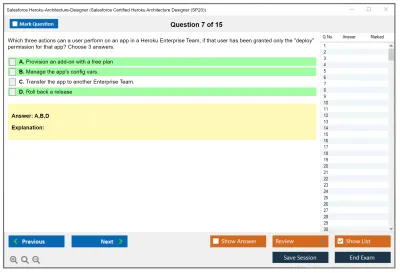 Salesforce Heroku-Architecture-Designer Salesforce Certified Heroku Architecture Designer Practice test exam simulator test engine exam Prep practice test questions answers Image 7