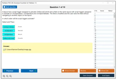 FileMaker FM0-308 Developer Essentials for FileMaker 13 Practice test exam simulator test engine exam Prep practice test questions answers Image 1