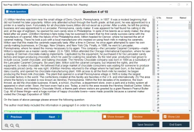 Test Prep CBEST-Section-2-Reading California Basic Educational Skills Test - Reading Practice test exam simulator test engine exam Prep practice test questions answers Image 4