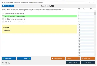 AAFM CTEP Chartered Trust & Estate Planner® (CTEP®) Certification Examination Practice test exam simulator test engine exam Prep practice test questions answers Image 3