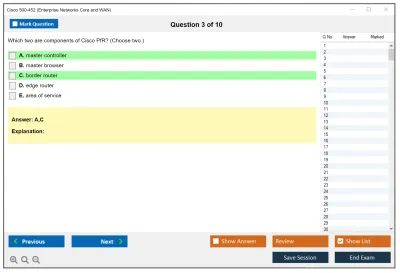 Cisco 500-452 Enterprise Networks Core and WAN Exam (ENCWE) Practice test exam simulator test engine exam Prep practice test questions answers Image 3