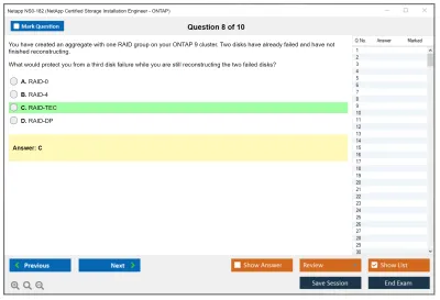 Netapp NS0-182 NetApp Certified Storage Installation Engineer - ONTAP Practice test exam simulator test engine exam Prep practice test questions answers Image 8
