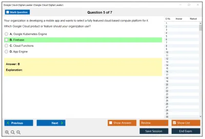 Google Cloud-Digital-Leader Google Cloud Digital Leader exam Practice test exam simulator test engine exam Prep practice test questions answers Image 5