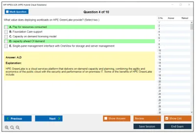 HP HPE0-V25 HPE Hybrid Cloud Solutions Practice test exam simulator test engine exam Prep practice test questions answers Image 4