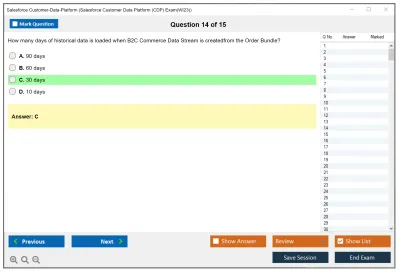 Salesforce Customer-Data-Platform Salesforce Customer Data Platform (CDP) Practice test exam simulator test engine exam Prep practice test questions answers Image 14
