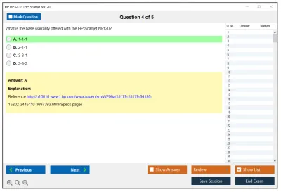 HP HP3-C11 HP Scanjet N9120 Practice test exam simulator test engine exam Prep practice test questions answers Image 4