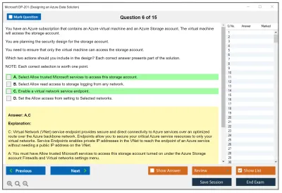 Microsoft DP-201 Designing an Azure Data Solution Practice test exam simulator test engine exam Prep practice test questions answers Image 6