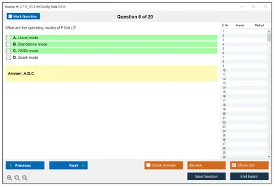 Huawei H13-711_V3.0 HCIA-Big Data V3.0 Practice test exam simulator test engine exam Prep practice test questions answers Image 6
