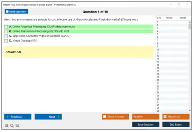 Hitachi HCE-3700 Hitachi Vantara Certified Expert - Performance architect Practice test exam simulator test engine exam Prep practice test questions answers Image 1