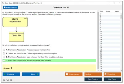 The Open Group OG0-023 ArchiMate 2 Combined Part 1 and 2 Examination Practice test exam simulator test engine exam Prep practice test questions answers Image 3