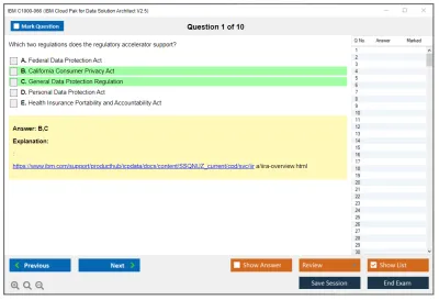 IBM C1000-066 IBM Cloud Pak for Data Solution Architect V2.5 Practice test exam simulator test engine exam Prep practice test questions answers Image 1