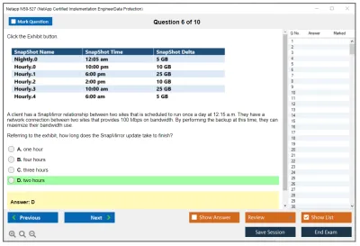 Netapp NS0-527 NetApp Certified Implementation Engineer - Data Protection Practice test exam simulator test engine exam Prep practice test questions answers Image 6