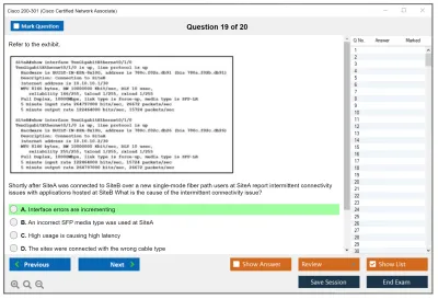 Cisco 200-301 Cisco Certified Network Associate Practice test exam simulator test engine exam Prep practice test questions answers Image 19