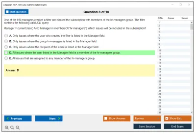 Atlassian ACP-100 Jira Administrator Exam Practice test exam simulator test engine exam Prep practice test questions answers Image 8