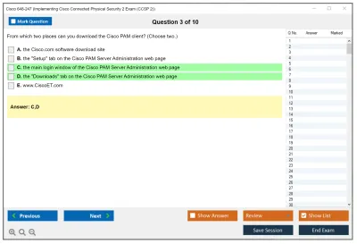 Cisco 648-247 Implementing Cisco Connected Physical Security 2 Exam Practice test exam simulator test engine exam Prep practice test questions answers Image 3