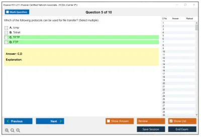 Huawei H31-211 Huawei Certified Network Associate - HCDA (Carrier IP) Practice test exam simulator test engine exam Prep practice test questions answers Image 5