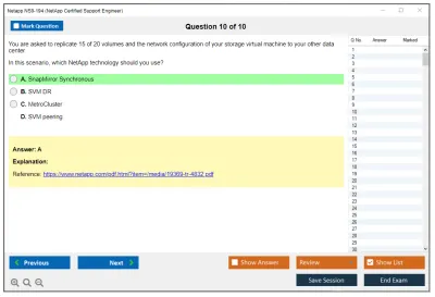 Netapp NS0-194 NetApp Certified Support Engineer (NCSE) Practice test exam simulator test engine exam Prep practice test questions answers Image 10