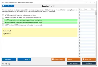 Cisco 300-320 Designing  Cisco Network Service Architectures Practice test exam simulator test engine exam Prep practice test questions answers Image 1