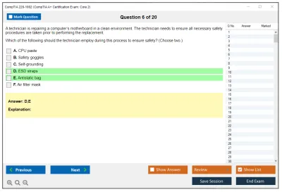 CompTIA 220-1002 CompTIA A+ Certification Exam: Core 2 Practice test exam simulator test engine exam Prep practice test questions answers Image 6