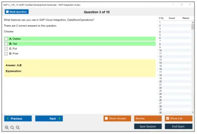 SAP C_CPI_14 SAP Certified Development Associate - SAP Integration Suite Practice test exam simulator test engine exam Prep practice test questions answers Image 3