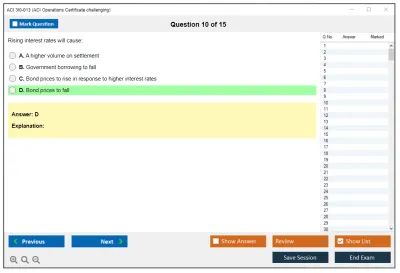 ACI 3I0-013 ACI Operations Certificate challenging Practice test exam simulator test engine exam Prep practice test questions answers Image 10