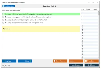 Exin MORF Management of Risk Foundation Practice test exam simulator test engine exam Prep practice test questions answers Image 2