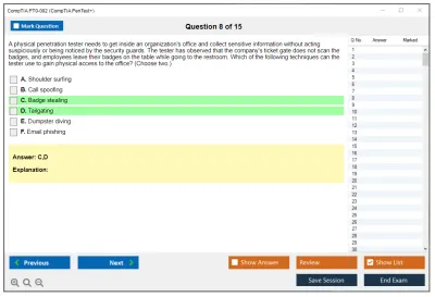 CompTIA PT0-002 CompTIA PenTest+ Certification Exam Practice test exam simulator test engine exam Prep practice test questions answers Image 8