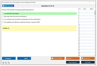 Cisco 700-846 Cisco IoT Advantage for Account Managers (IOTAAM) Practice test exam simulator test engine exam Prep practice test questions answers Image 6