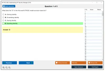 HP HP2-H80 Implementing HP Security Manager 2019 Practice test exam simulator test engine exam Prep practice test questions answers Image 1