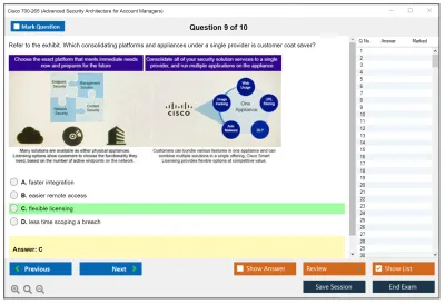Cisco 700-265 Advanced Security Architecture for Account Managers Practice test exam simulator test engine exam Prep practice test questions answers Image 9