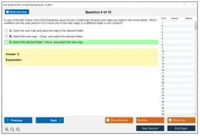 Esri EADE19-001 ArcGIS Desktop Entry 19-001 Practice test exam simulator test engine exam Prep practice test questions answers Image 4