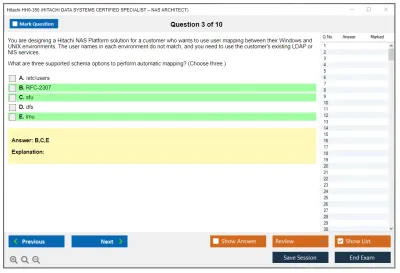 Hitachi HH0-350 HITACHI DATA SYSTEMS CERTIFIED SPECIALIST – NAS ARCHITECT Practice test exam simulator test engine exam Prep practice test questions answers Image 3