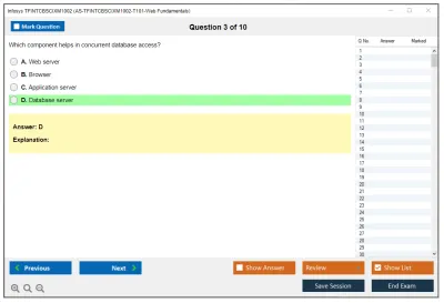 Infosys TFINTCBSCIXM1002 AS-TFINTCBSCIXM1002-T101-Web Fundamentals Practice test exam simulator test engine exam Prep practice test questions answers Image 3