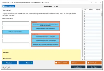 Cisco 300-135 CCNP Troubleshooting and Maintaining Cisco IP Networks (TSHOOT v2.0) Practice test exam simulator test engine exam Prep practice test questions answers Image 1