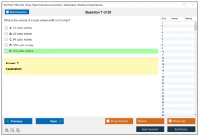Test Prep THEA-Test Texas Higher Education Assessment - Mathematics, Reading Comprehension Practice test exam simulator test engine exam Prep practice test questions answers Image 7