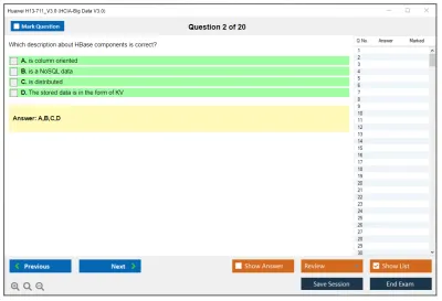 Huawei H13-711_V3.0 HCIA-Big Data V3.0 Practice test exam simulator test engine exam Prep practice test questions answers Image 2