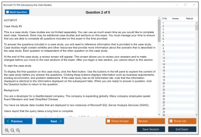 Microsoft 70-768 Developing SQL Data Models Practice test exam simulator test engine exam Prep practice test questions answers Image 2