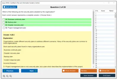 Isaca CRISC Certified in Risk and Information Systems Control Practice test exam simulator test engine exam Prep practice test questions answers Image 2