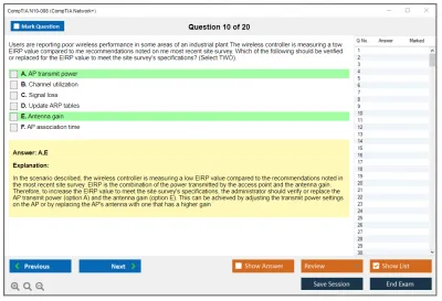 CompTIA N10-008 CompTIA Network+ Exam Practice test exam simulator test engine exam Prep practice test questions answers Image 10
