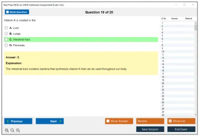 Test Prep HESI-A2 HESI Admission Assessment Exam (A2) Practice test exam simulator test engine exam Prep practice test questions answers Image 16
