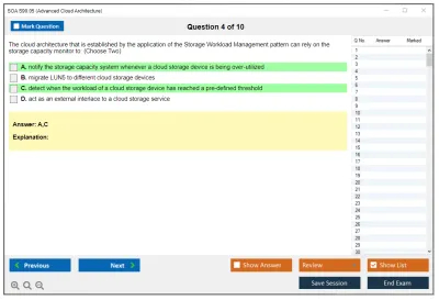 SOA S90.05 Advanced Cloud Architecture Practice test exam simulator test engine exam Prep practice test questions answers Image 4