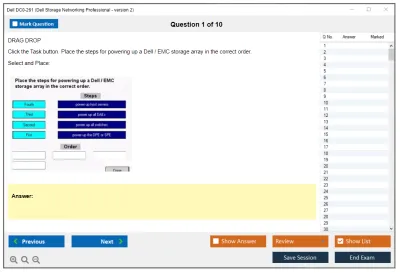 Dell DC0-261 Dell Storage Networking Professional - version 2 Practice test exam simulator test engine exam Prep practice test questions answers Image 1