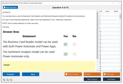 Microsoft PL-900 Microsoft Power Platform Fundamentals Practice test exam simulator test engine exam Prep practice test questions answers Image 4