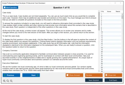 Google Professional-Cloud-Developer Google Certified Professional - Cloud Developer Practice test exam simulator test engine exam Prep practice test questions answers Image 1