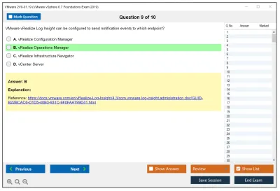 VMware 2V0-01.19 VMware vSphere 6.7 Foundations Exam 2019 Practice test exam simulator test engine exam Prep practice test questions answers Image 9