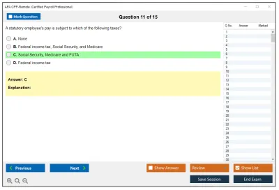 APA CPP-Remote Certified Payroll Professional Practice test exam simulator test engine exam Prep practice test questions answers Image 11
